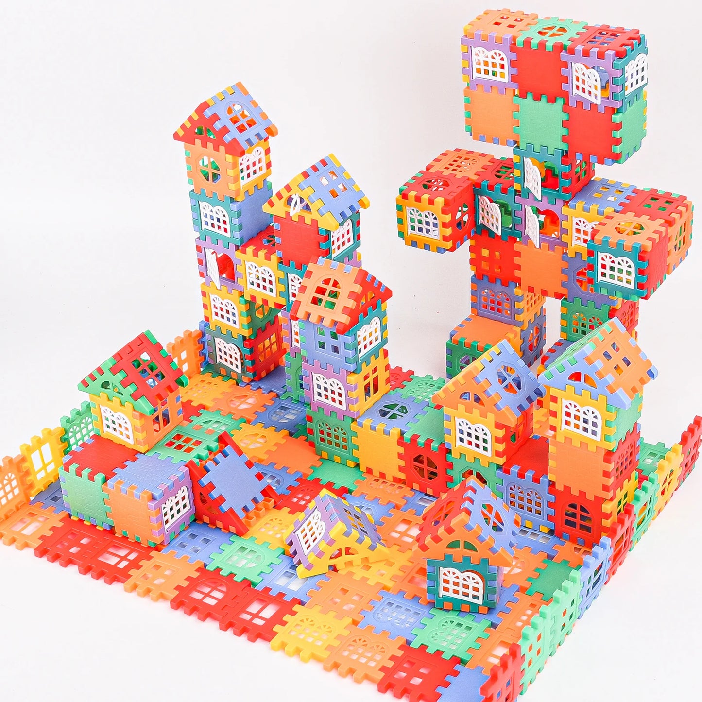 puzzle 3d - HAUS-BUILD - TM Blocs de Construction Maison avec Panneau Fenêtre