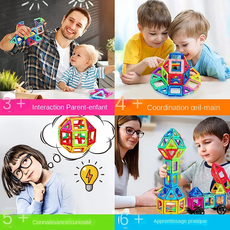 puzzle 3d | STUKA - TM Blocs de construction Magnétique de plusieurs tailles