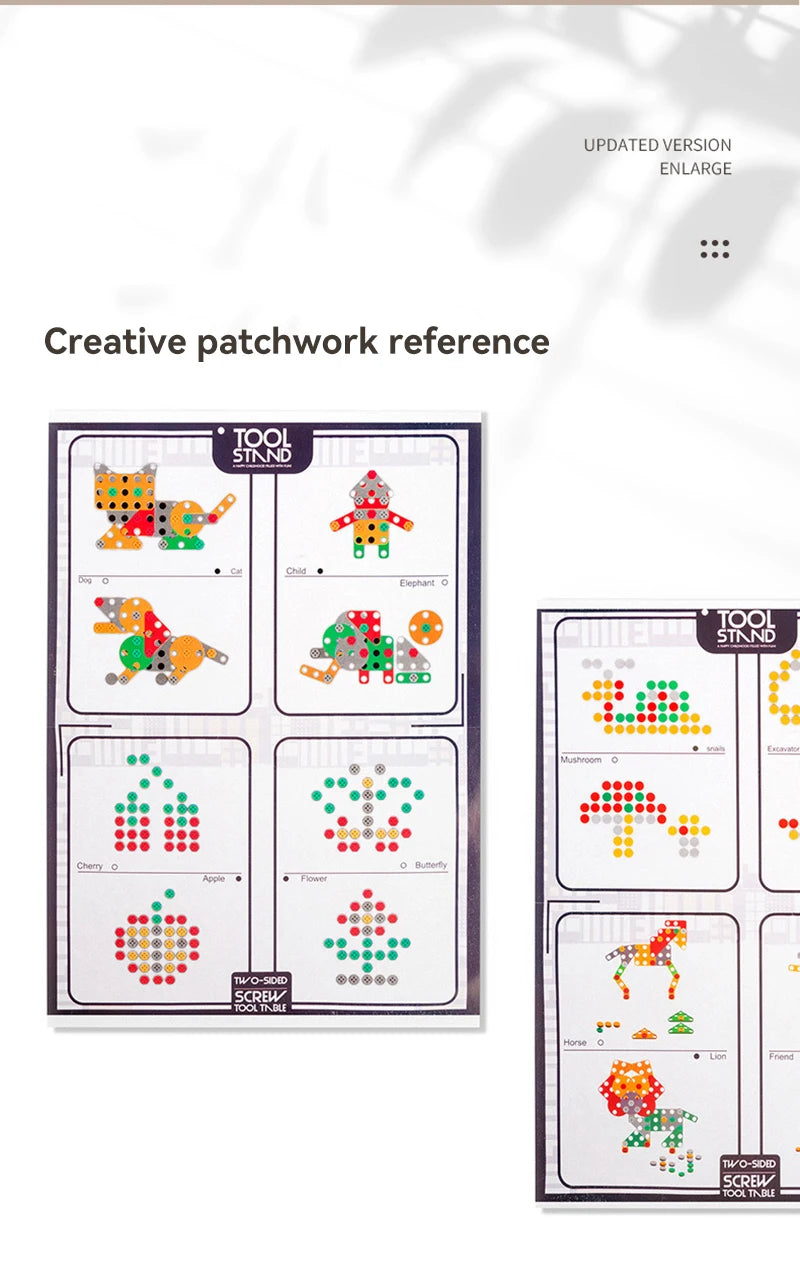puzzle 3d bois - MAGICTOOLS-BOX- TM Boîte à outils Magique de Jeu Montessori avec Perceuse électrique