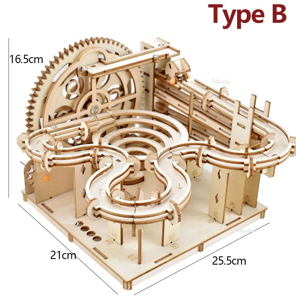 puzzle 3d LABYMAP - TM Maquette 3d de Labyrinthe de course à billes en bois