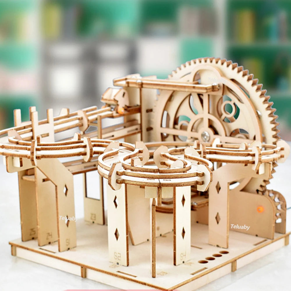 puzzle 3d LABYMAP - TM Maquette 3d de Labyrinthe de course à billes en bois