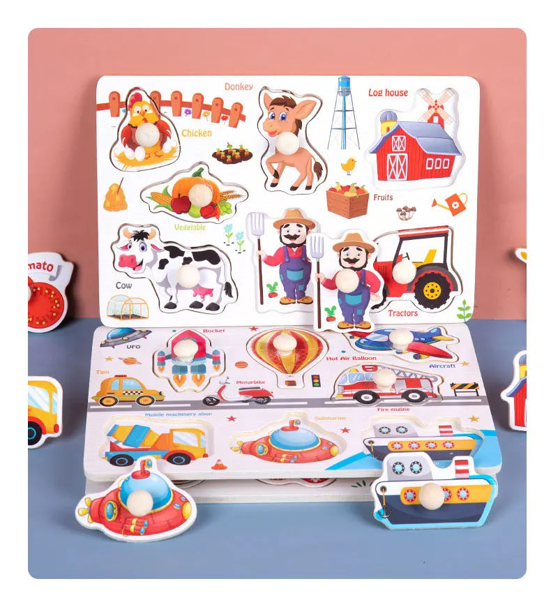 puzzle 3d - ALFAMAT - TM Puzzle Planche en Bois Alphabet, Chiffre en Bois