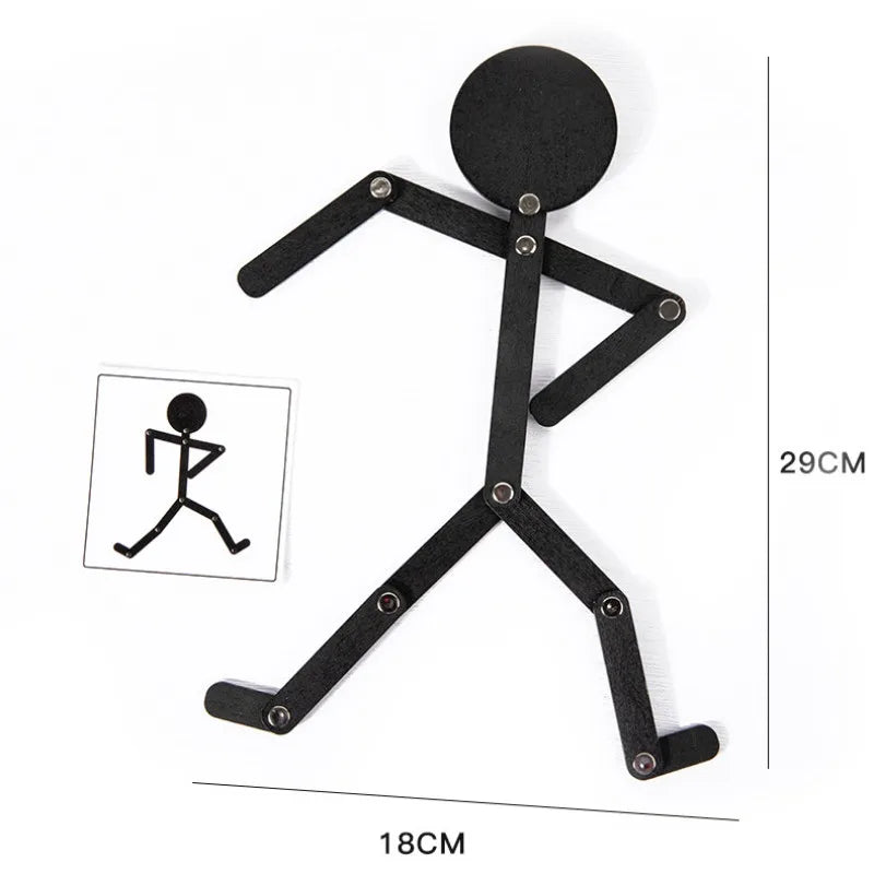 puzzle 3D bois | STIKYMAN - TM Jeux éducatifs de puzzle de Bonhomme en bois