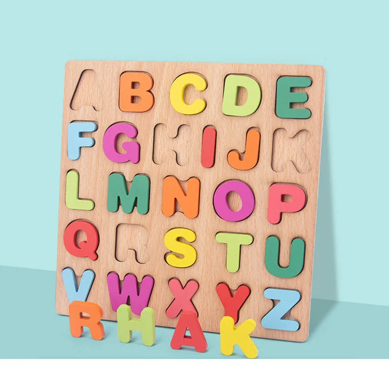 puzzle 3d - ALFAMAT - TM Puzzle Planche en Bois Alphabet, Chiffre en Bois
