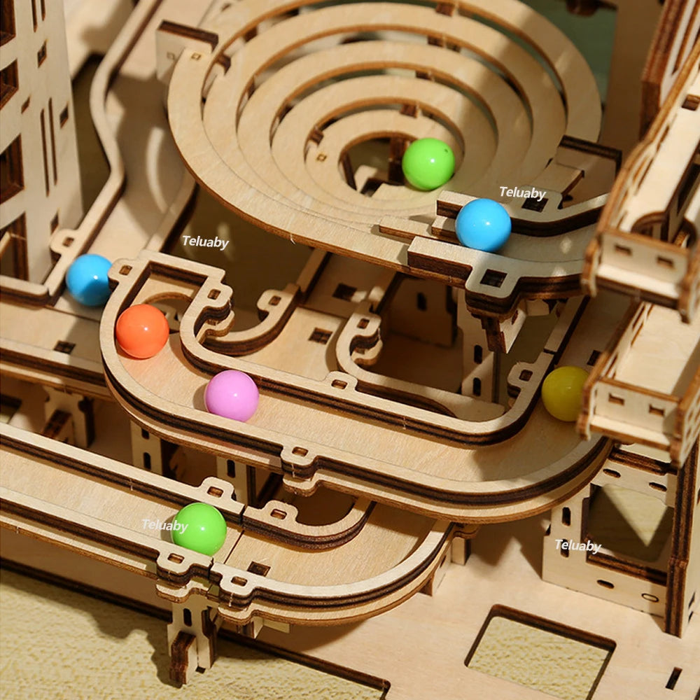 puzzle 3d LABYMAP - TM Maquette 3d de Labyrinthe de course à billes en bois