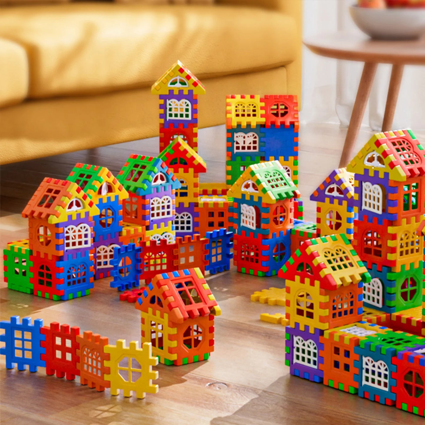 puzzle 3d - HAUS-BUILD - TM Blocs de Construction Maison avec Panneau Fenêtre