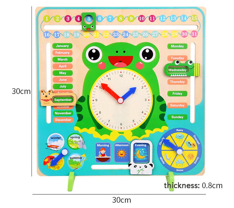 puzzle 3d FROGGY-WATCH - TM Calendrier en bois de Grenouille