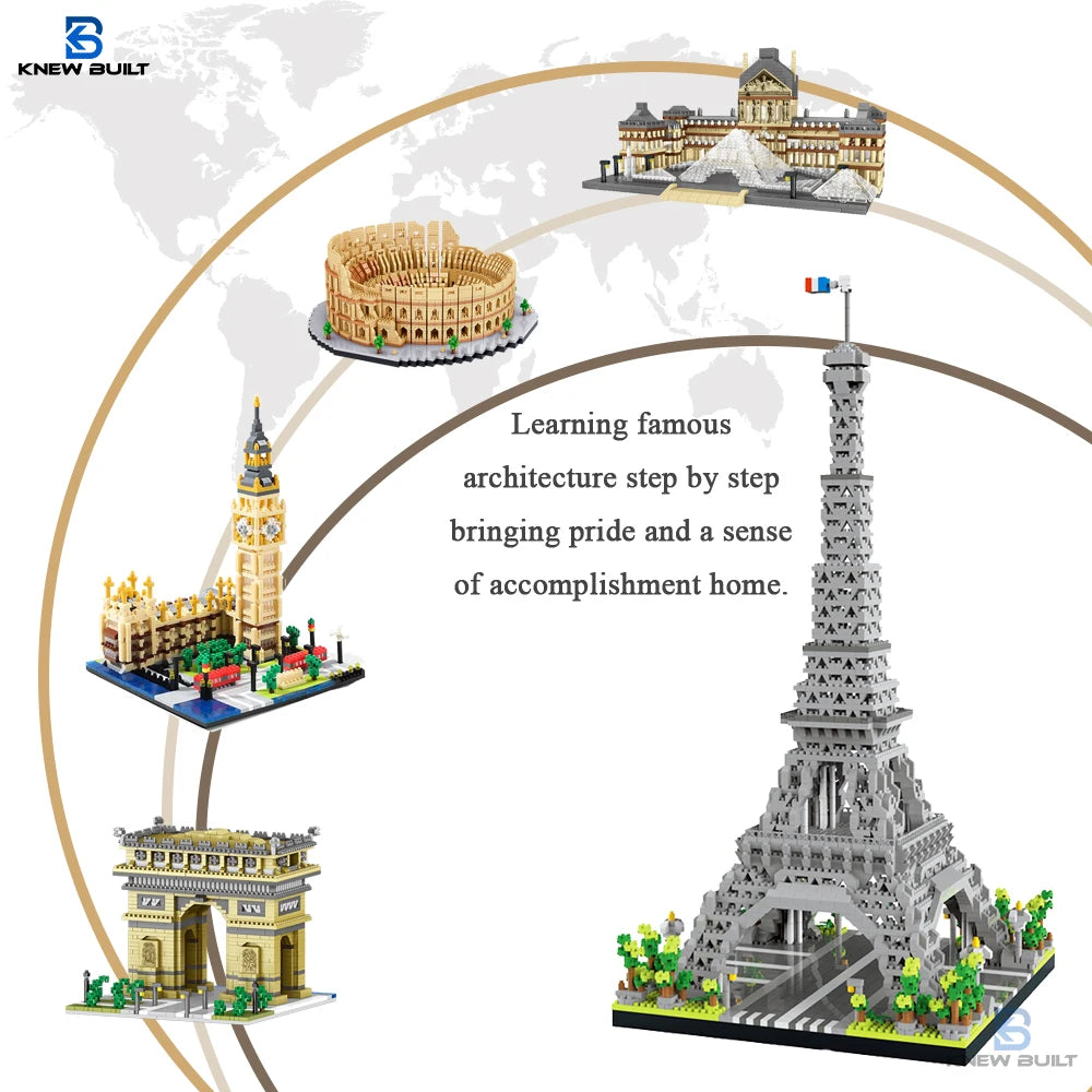 puzzle 3d tour eiffel - EIFFEL-TOWER - TM Jeu de Construction Monument Tour Eiffel