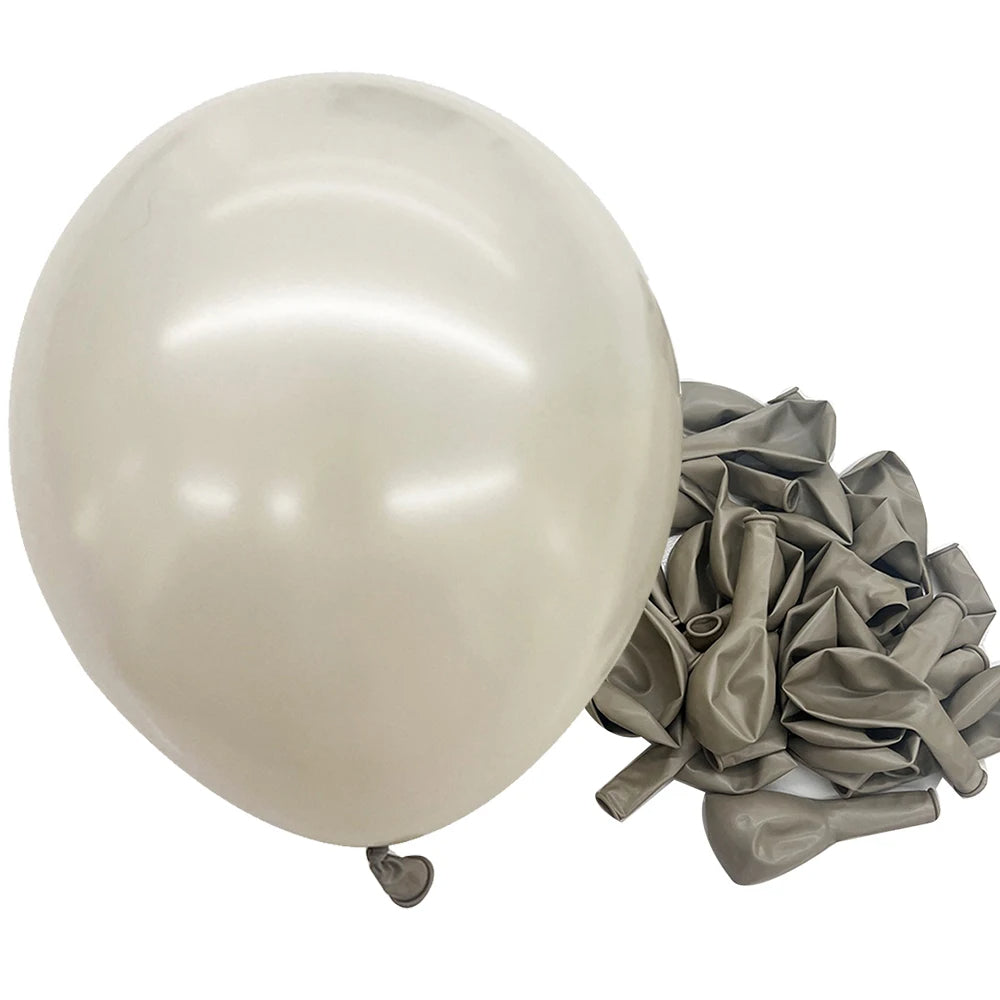 blanc sable nacré ballon gonflable FLUFFYBAL