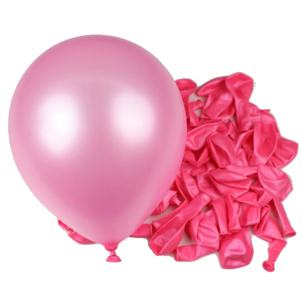 rose nacré ballon gonflble FLUFFYBAL