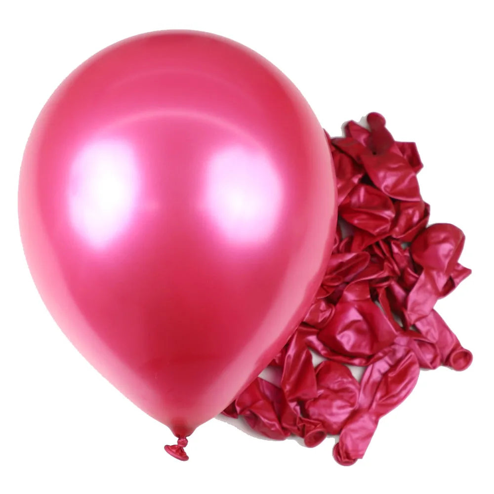 rose rouge nacré ballon gonflble FLUFFYBAL