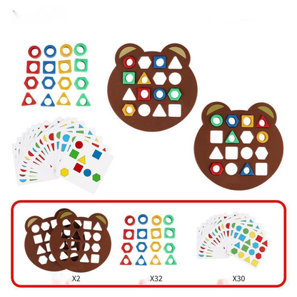 puzzle 3d bois - GEOM - TM Puzzle 3D de Forme Géométrique pour Enfant