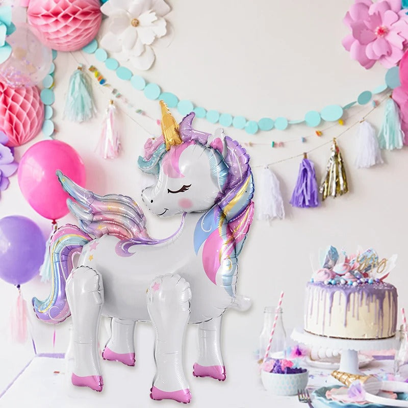 Ballon gonflable licorne decoration anniversaire enfant