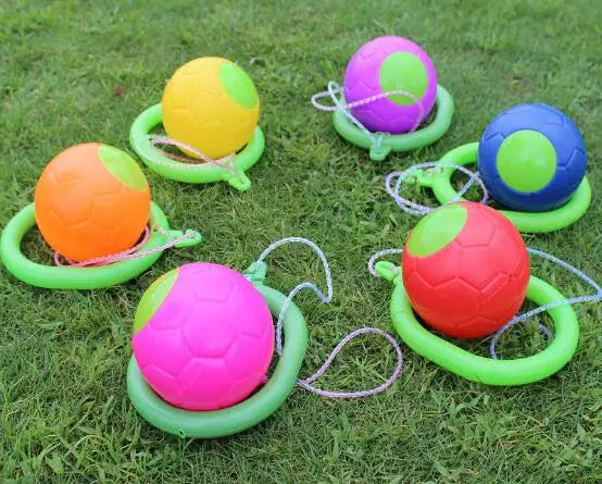 BALASO- ballon pilates, Corde à Sauter avec Balle à Saut de Cheville, Anneau de Saut, jeu de Spot, Jeu Anti-stress, jeu d’extérieur, jeux Montessori, cadeau de Noël.