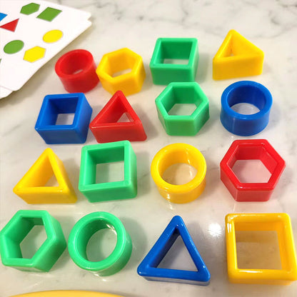 puzzle 3d bois - GEOM - TM Puzzle 3D de Forme Géométrique pour Enfant