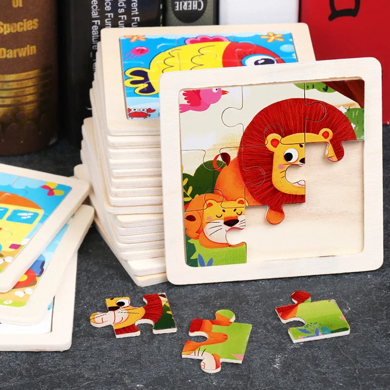 puzzle 3d -BABYPUZZ- TM Puzzle 3D en Bois de Dessin animé Bébé