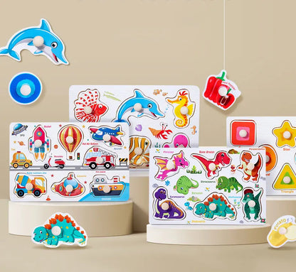 puzzle 3d - ALFAMAT - TM  Puzzle Planche en Bois Alphabet, Chiffre en Bois