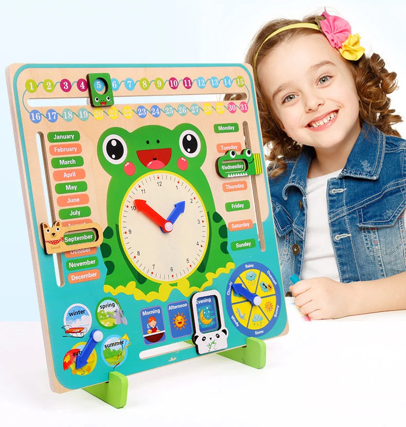 puzzle 3d FROGGY-WATCH - TM Calendrier en bois de Grenouille