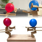 BAMBATL- ballon, Marionnette de Bataille, Bataille de ballon en Bambou, jeu de Robot en bois, Montessori 1 an et Plus, cadeau de Noël.