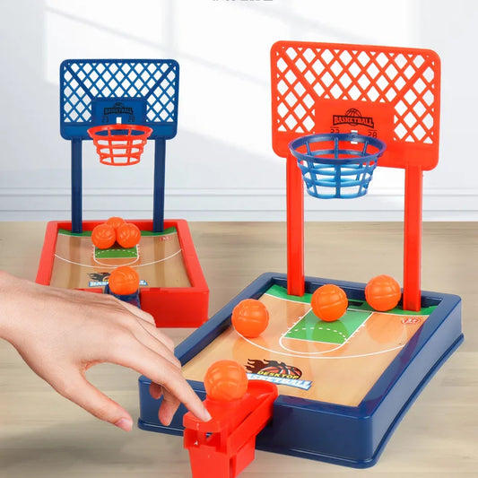 BASKTOY, ballon de basket, Mini jeu de basket interactif, Jeux de basket-ball de table, Jeu de société de basket-ball,  jeux de sport, jeux Montessori, cadeau de Noël, Jeux de bureau pour adulte