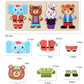 Puzzle 3D en Bois - DRESSY-TOYS- TM Puzzle 3D en Bois D'habillage d'animaux