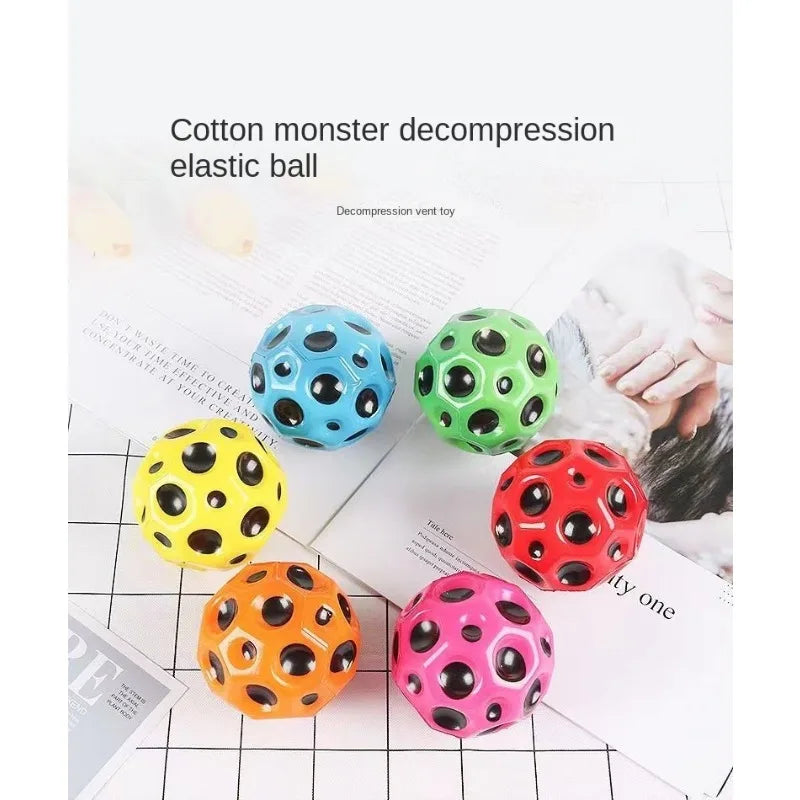 JUMPI-BAL- ballon,  Balles Rebondissantes, lot de 6 balles colorées, Boules Souples en Mousse, Balle anti-stress pour Motricité fine, Météorite Poreuse, jeu sensoriel d’éveil, jeu anti-stress, Jeux Montessori, jeux de sport, cadeau de Noël