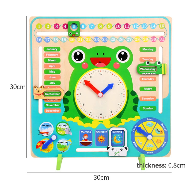 puzzle 3d FROGGY-WATCH - TM Calendrier en bois de Grenouille