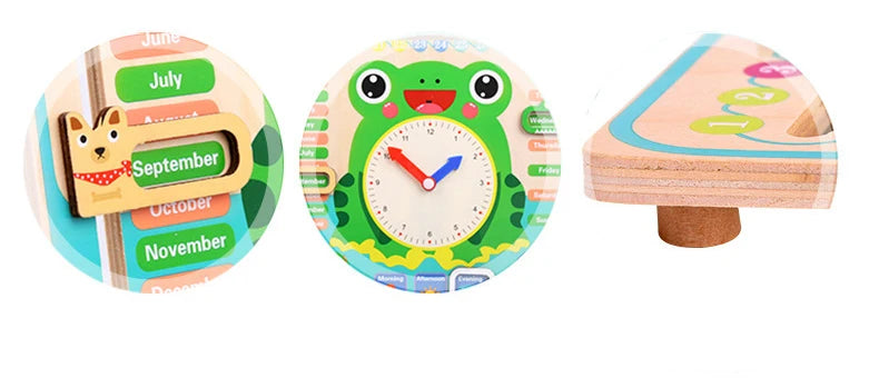 puzzle 3d FROGGY-WATCH - TM Calendrier en bois de Grenouille