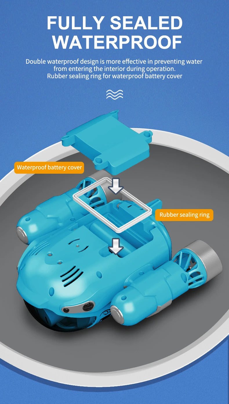 TELEBOT-Bateau télécommande, Bateau à vapeur télécommandé, Jouet de bateau RC, jouet de bain pour enfant, Montessori 1 an et plus, jeux d'eau, jouet d'extérieur, jeux de plein Air, cadeau de Noël