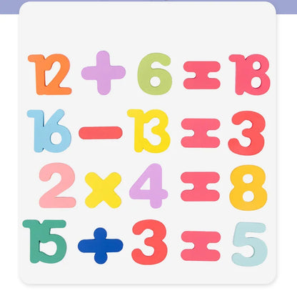 puzzle 3d - ALFAMAT - TM  Puzzle Planche en Bois Alphabet, Chiffre en Bois