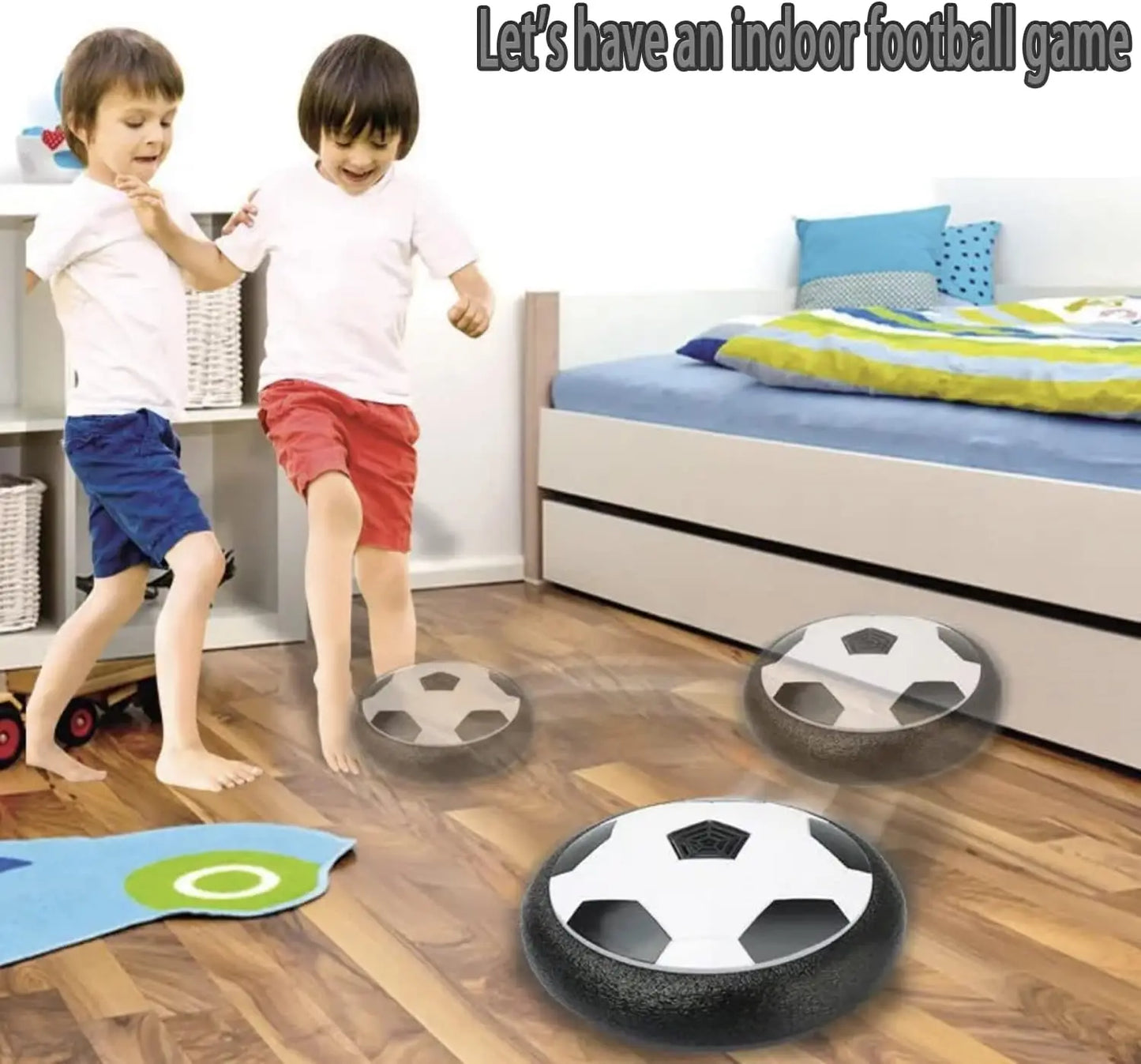 FUSBAL-ballon de foot-ballon flottant -Rechargeable Électrique flottant avec Lumière LED,pour enfant, plein air, jouet d’intérieur, jeu de sport, Ballon de foot gonflable, jeu éducatif, jeu de stratégie