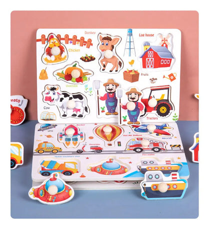 puzzle 3d - ALFAMAT - TM  Puzzle Planche en Bois Alphabet, Chiffre en Bois