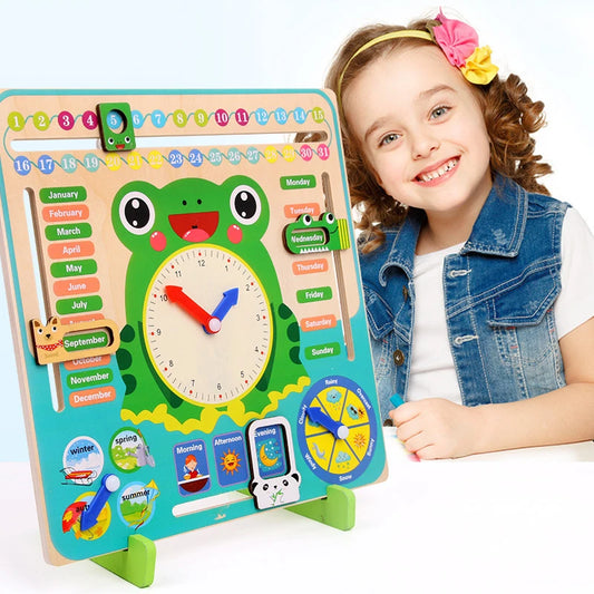 puzzle 3d FROGGY-WATCH - TM Calendrier en bois de Grenouille