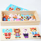 Puzzle 3D en Bois - DRESSY-TOYS- TM Puzzle 3D en Bois D'habillage d'animaux