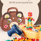 puzzle 3d bois - MAGICTOOLS-BOX- TM Boîte à outils Magique de Jeu Montessori avec Perceuse électrique