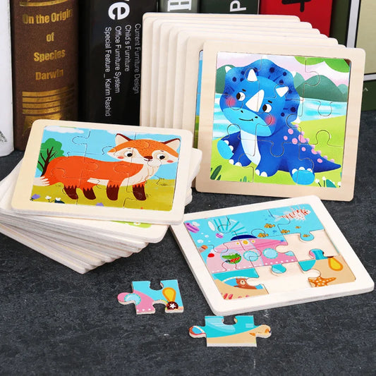 puzzle 3d -BABYPUZZ- TM Puzzle 3D en Bois de Dessin animé Bébé