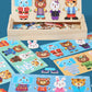Puzzle 3D en Bois - DRESSY-TOYS- TM Puzzle 3D en Bois D'habillage d'animaux