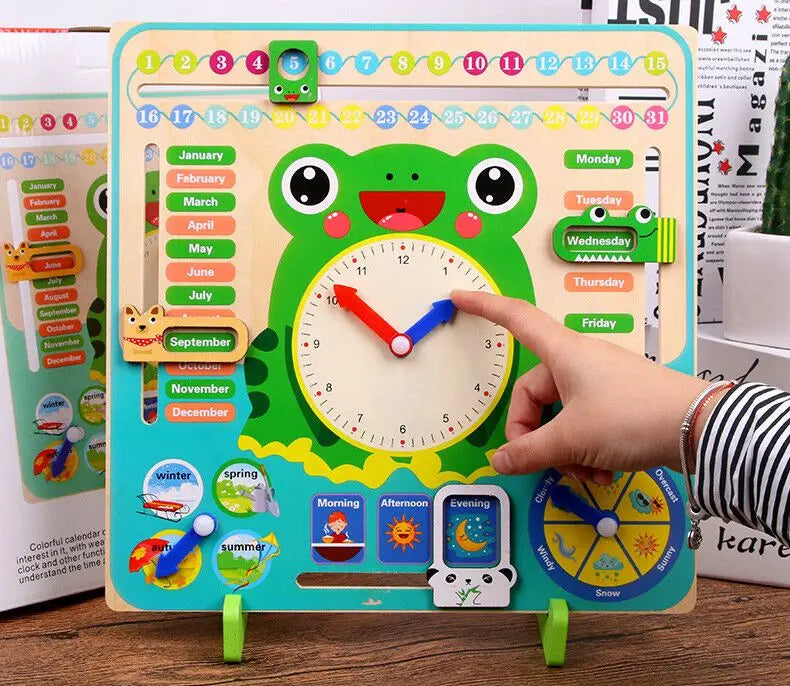 puzzle 3d FROGGY-WATCH - TM Calendrier en bois de Grenouille