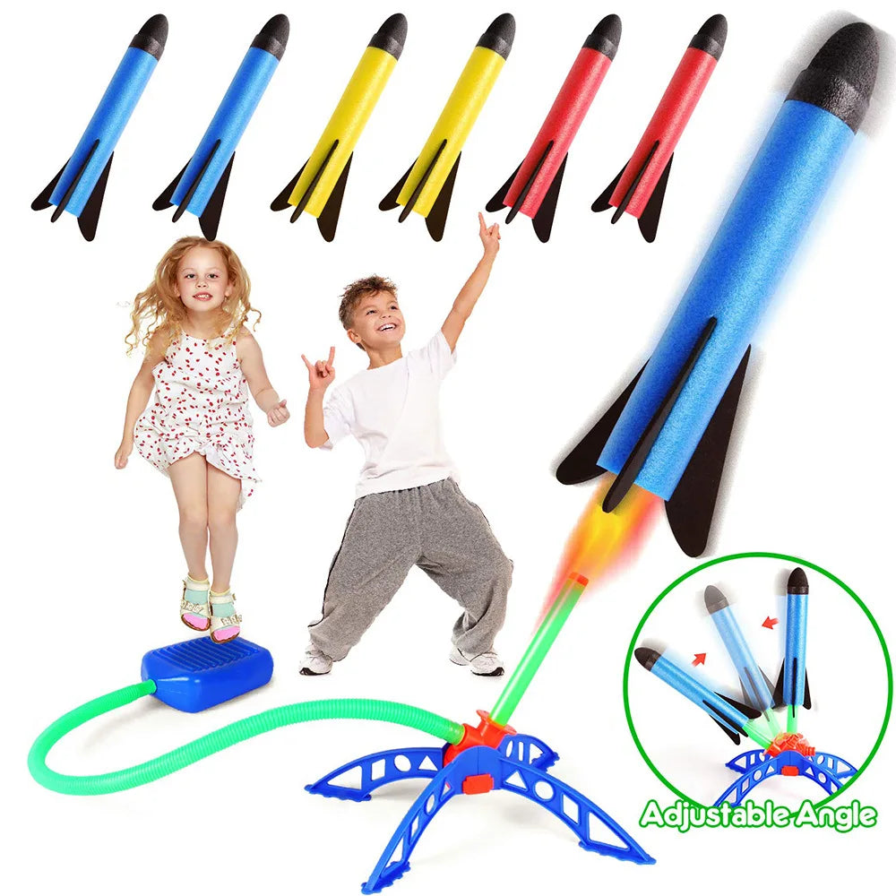 ROCKET-TOY Lanceur de fusée en mousse, fusée jouet, jouet lance-roquette, jouet extérieur enfant de 3 à 12ans, jeu de plein air enfants et adultes, Jeux de sport