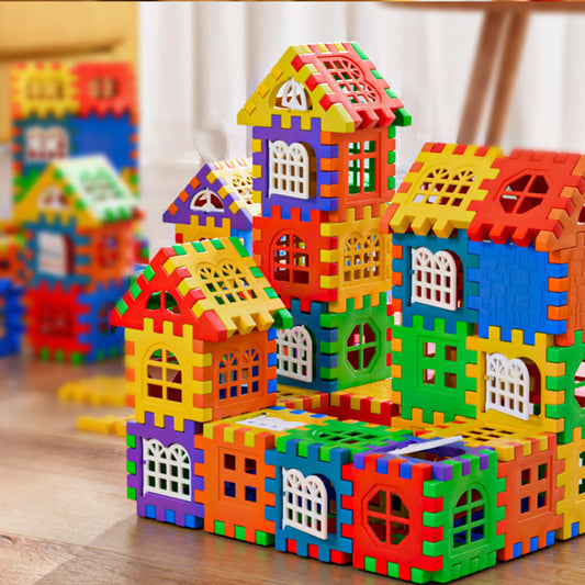 puzzle 3d - HAUS-BUILD - TM Blocs de Construction Maison avec Panneau Fenêtre