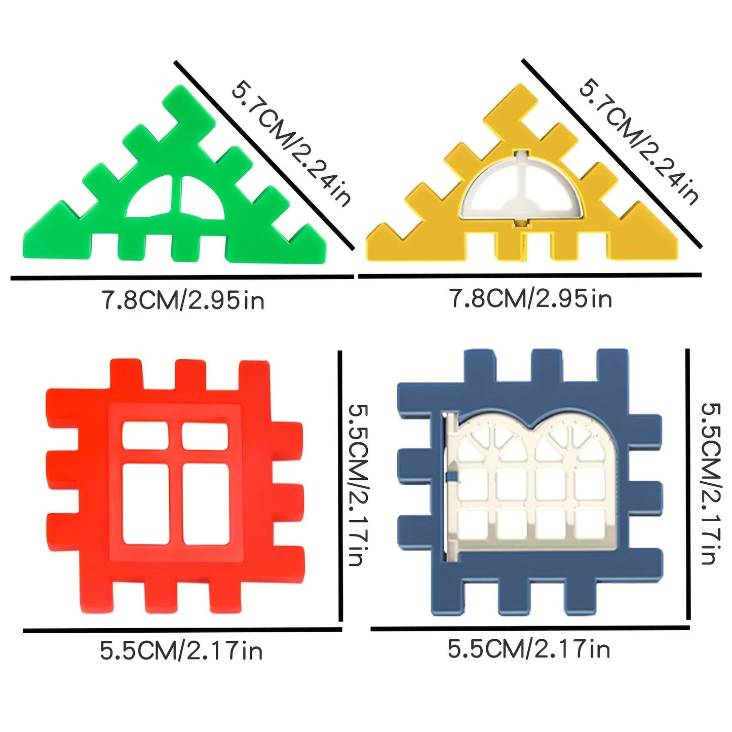 puzzle 3d - HAUS-BUILD - TM Blocs de Construction Maison avec Panneau Fenêtre