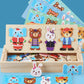 Puzzle 3D en Bois - DRESSY-TOYS- TM Puzzle 3D en Bois D'habillage d'animaux