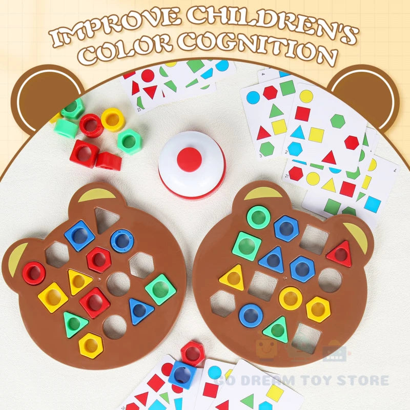 puzzle 3d bois - GEOM - TM Puzzle 3D de Forme Géométrique pour Enfant