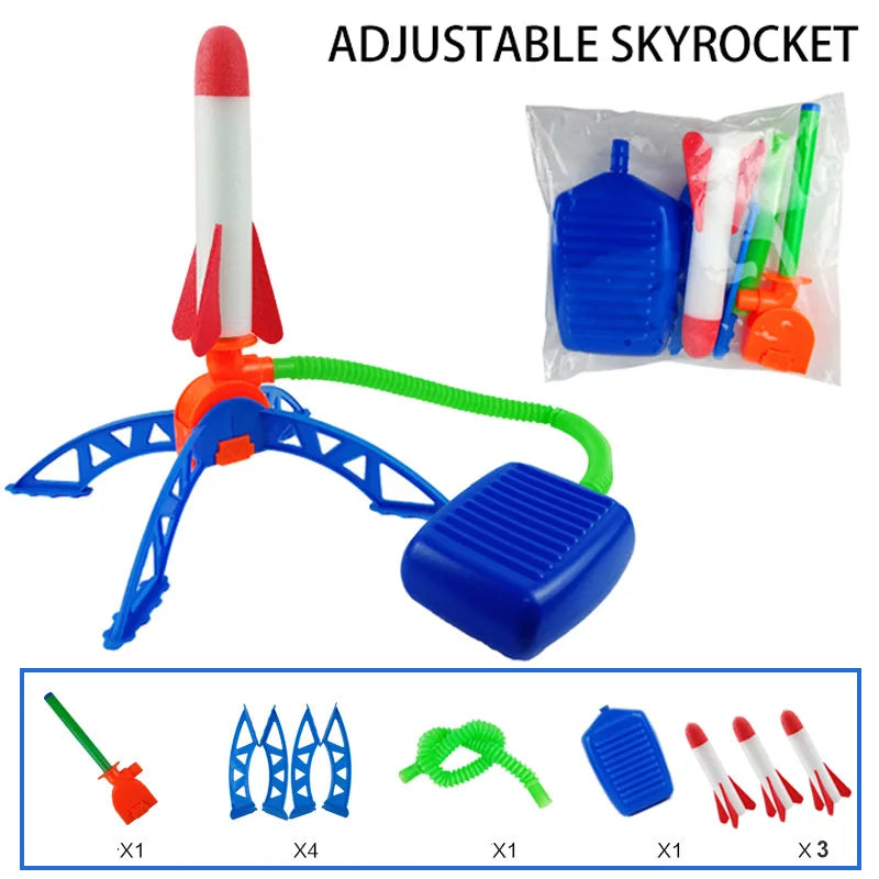 ROCKET-TOY Lanceur de fusée en mousse, fusée jouet, jouet lance-roquette, jouet extérieur enfant de 3 à 12ans, jeu de plein air enfants et adultes, Jeux de sport