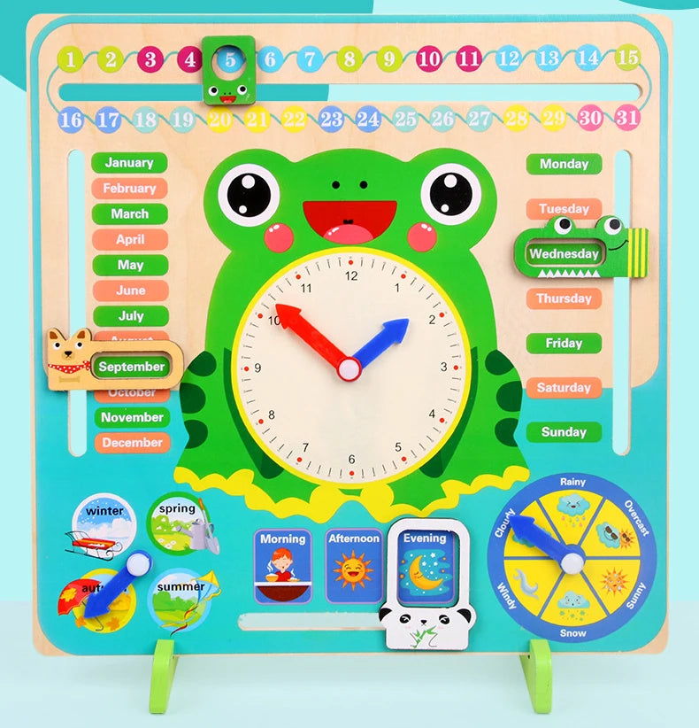puzzle 3d FROGGY-WATCH - TM Calendrier en bois de Grenouille